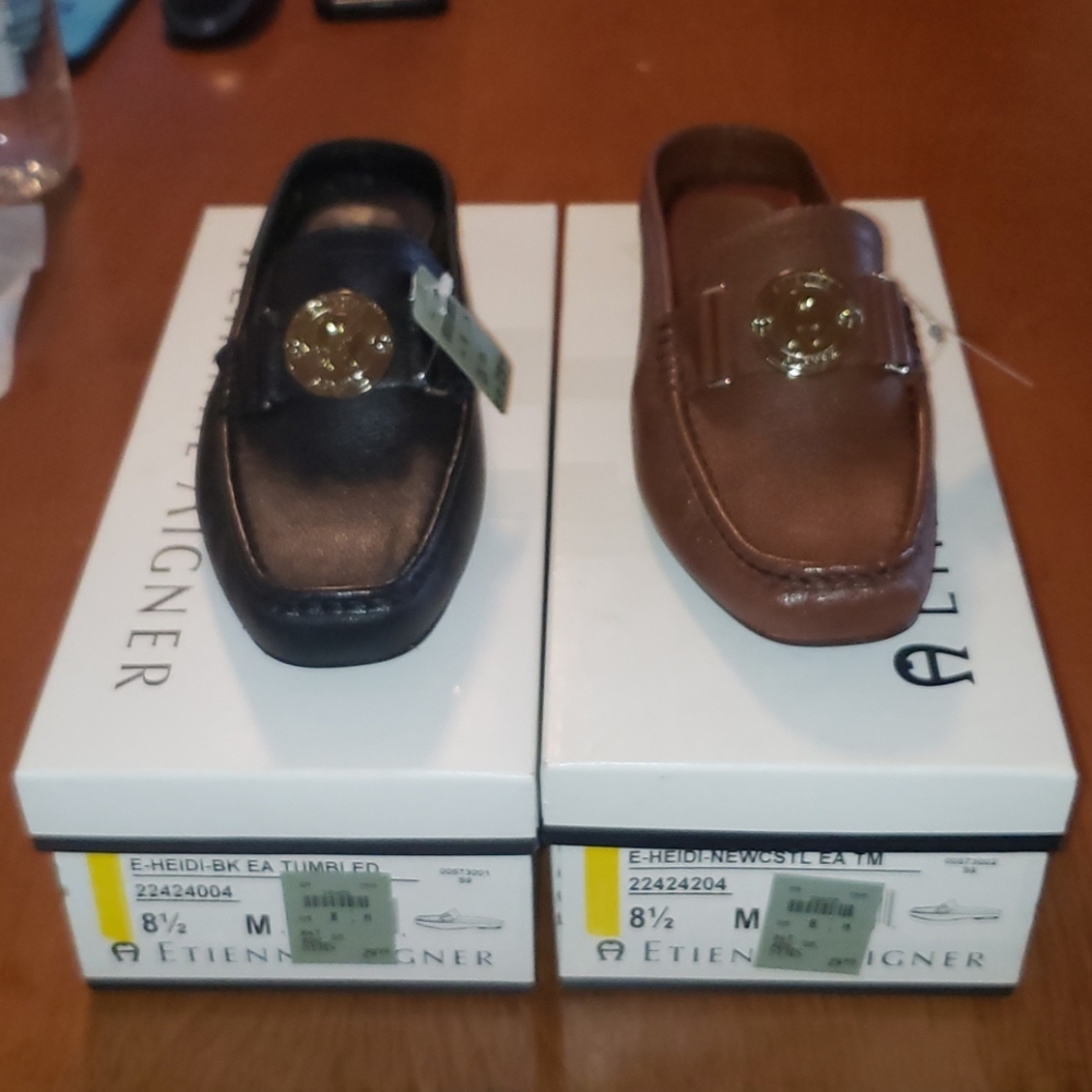 Slip on leather shoes